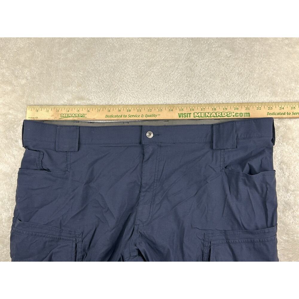DULUTH FLEX DRY ON THE FLY Shorts Mens Size 46 Blue Nylon Spandex Cargo Hiking - Picture 4 of 7